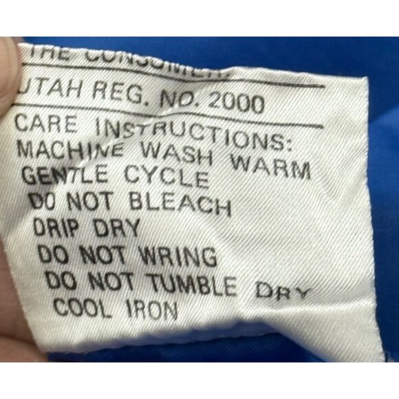 Eddie Bauer Vintage Blue Nylon Windbreaker Jacket Size Small - Picture 16 of 16